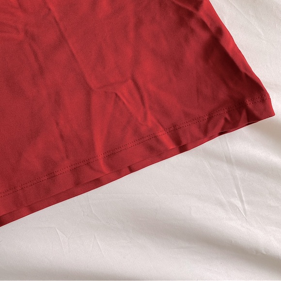 VICTOR ALFARO SHELL TANK TOP CAMI ROMANTIC GLAM HOLIDAY BASIC Red L - Picture 5 of 7